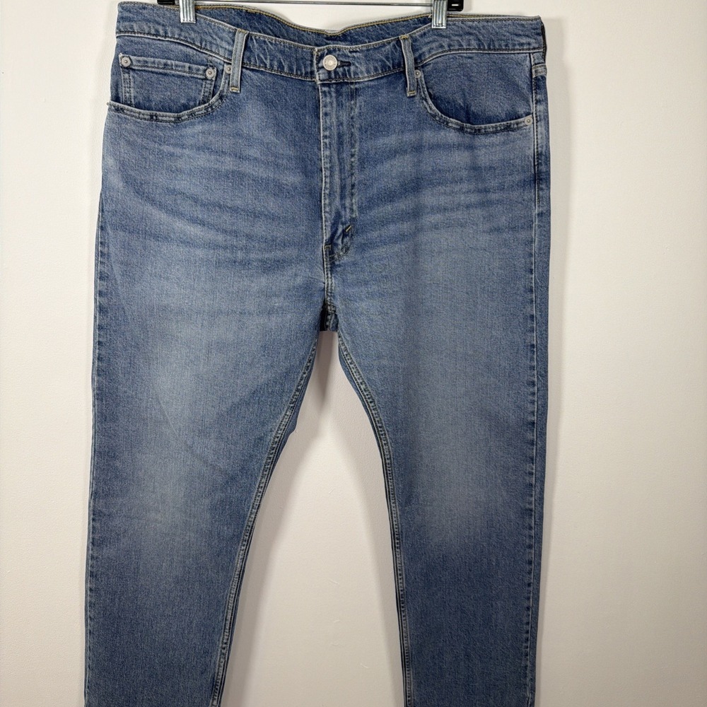 Levis 502 Jeans‎ Mens 40 x 30 Blue Medium Wash Denim Tapered Mid Rise Stretch